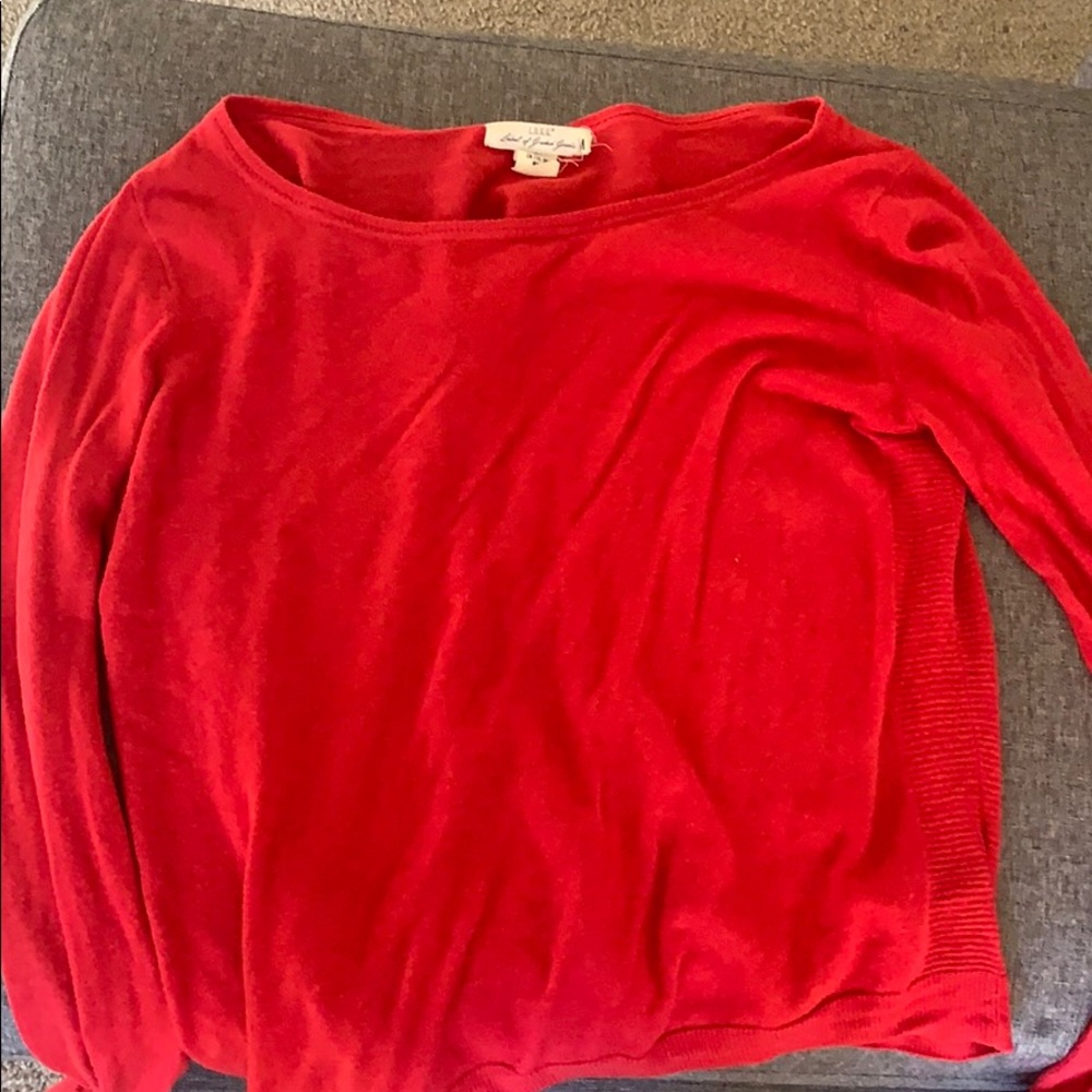Red sweater